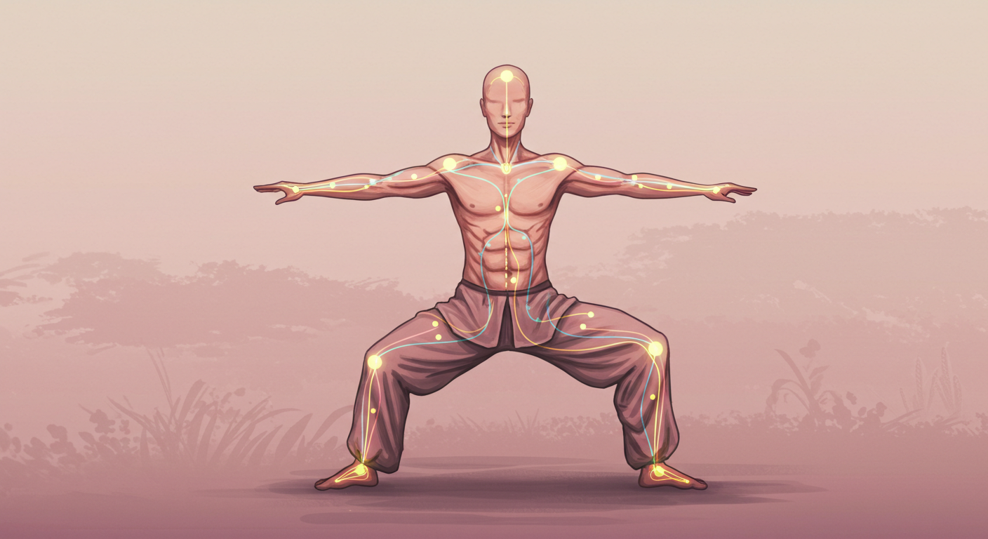 Tai Chi energy flow concept diagram