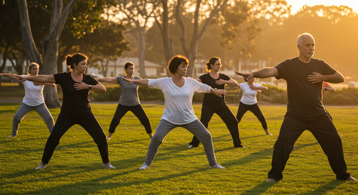 Tai Chi class for chronic pain relief in Orange County